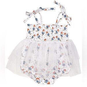 Angel Dear Tutu Bubble, Red, White & Blue Popsicle Twirl Bodysuit